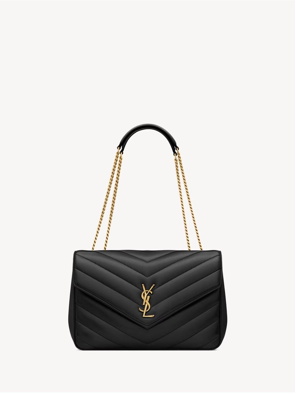 Saint Laurent Leather LouLou Large Monogram Shoulder Bag